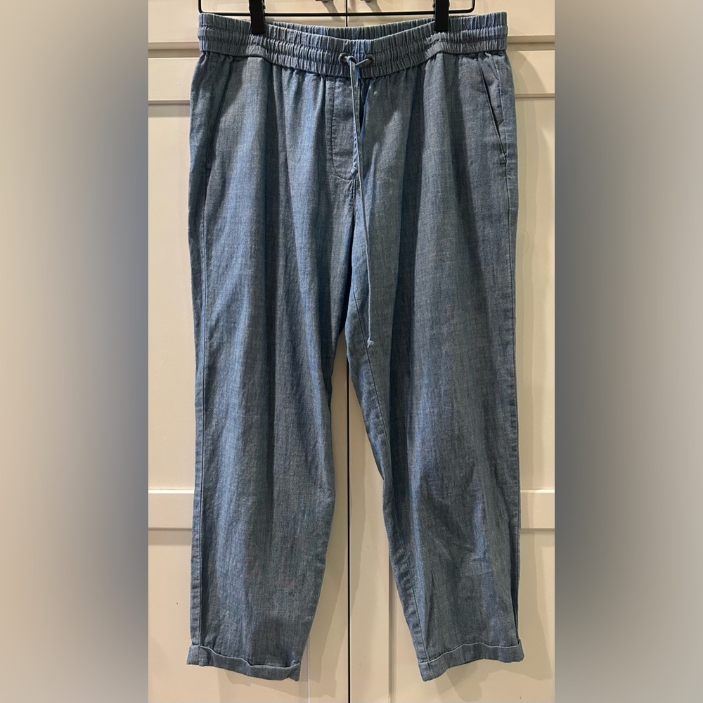 J. Crew cotton chambray cotton pants